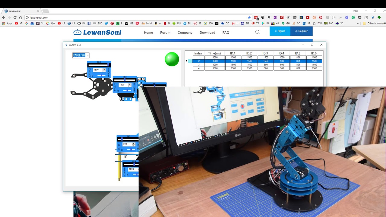 lewansoul learm 6dof full metal robotic arm