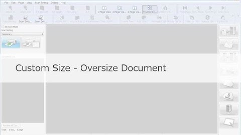 Panasonic "Image Capture Plus" Demo - Custom Size, Oversize Document