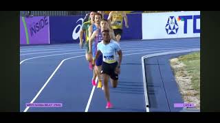 🌎 World relay 4×400m men's final Bahamas by clocking 3:03:23 #world  #motivation #hardwork #fitness