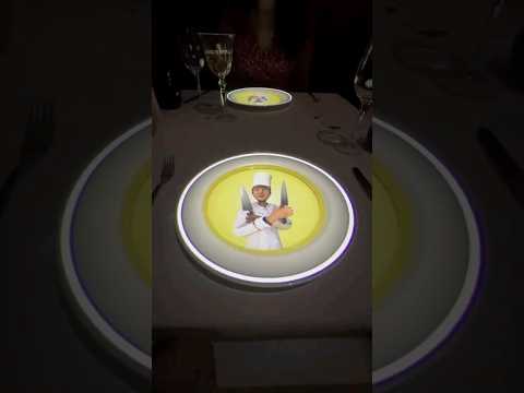 Awesome Projector Restaurant Fun Eat restaurant funny new technology gameplay trending