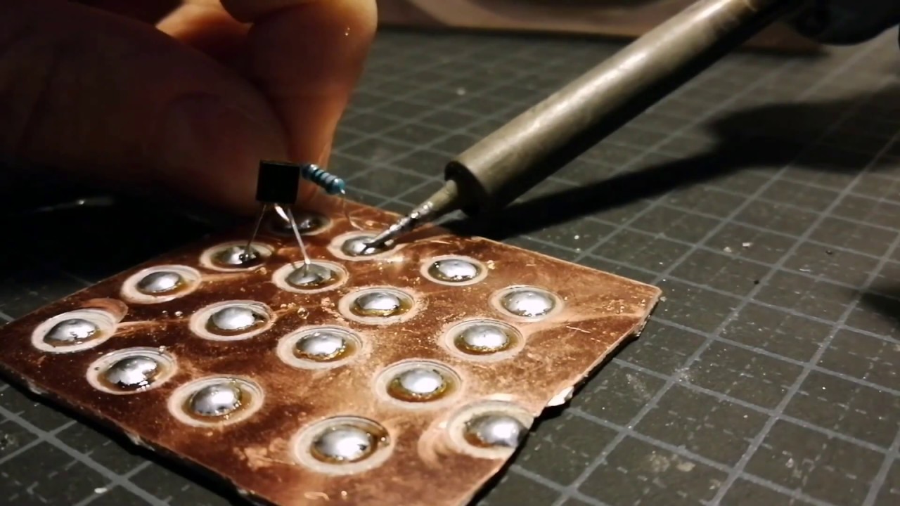 Prototyping using copper tape and PCB land pads