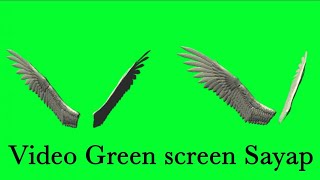 green screen sayap malaikat video animasi
