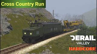 Across The Map With The Electric Locomotive Mod - Derail Valley Hardcore EP 13