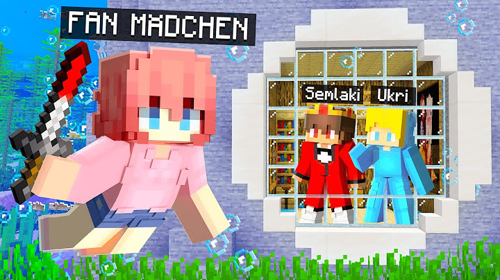 Ich BAUE ein GEHEIMES UNTERWASSERHAUS um mich vom verrückten FANMÄDCHEN zu verstecken in Minecraft!