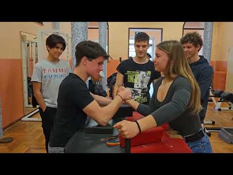 Real Mixed Arm wrestling! Can she beat all of them??