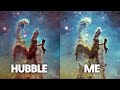 Hubble vs amateur astrophotographer