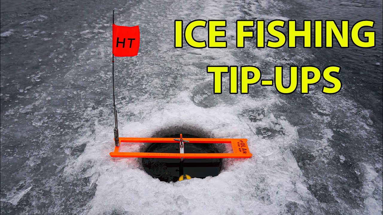 Ice Fishing MICHIGAN on EARLY ICE - Pike with Tip Ups 