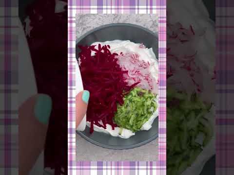 RAW BEETROOT AND RADISH TZATZIKI  #healthy