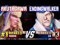 SF6 ▰ AKUTAGAWA (#1 Ranked Manon) vs ENDINGWALKER (#3 Ranked Ed) ▰ High Level Gameplay