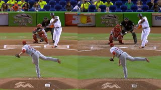 PHI@MIA: Stanton slugs two impressive home runs