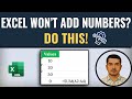 Excel Not Adding Numbers? Fix It in 2 Minutes! (Step-by-Step Guide)