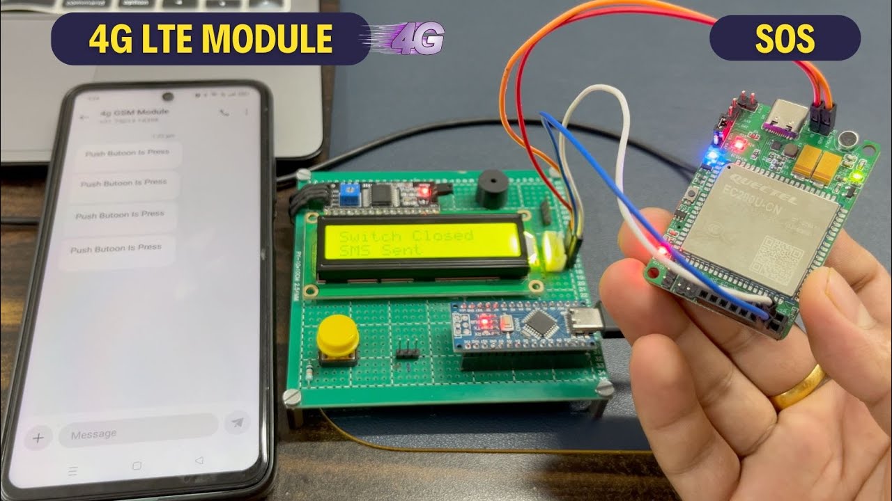 4G LTE GSM Module | SOS Button | Arduino Project - YouTube