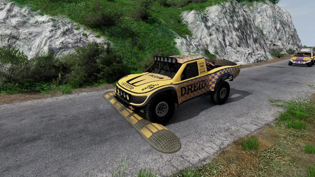 Mobil Cars Truck bus vs Speed bumps beamng drive 