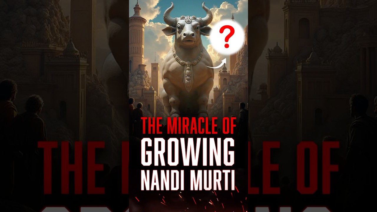 The Mysterious Growing Nandi Idol Murti #watchwithshivam #shorts
