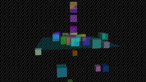 User Data Objects cube Drop  - threejs demo - video2