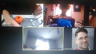 Me And My Friends At Our Halloween Zoom Art Class