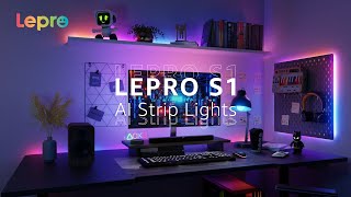Lepro S1 AI Smart LED Strip Lights - MagicColor Light Strips with IC Insert, AI Generated Lighting