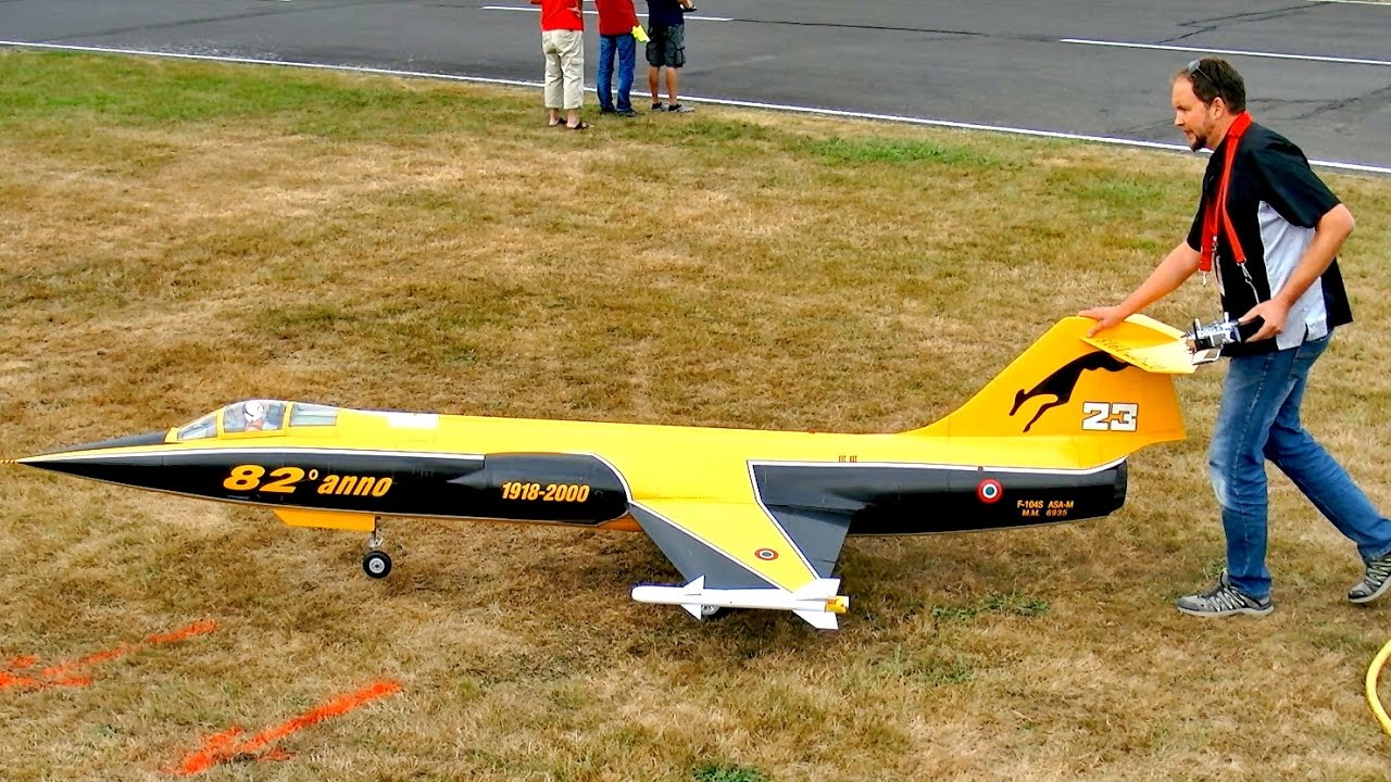 HUGE RC F-104 G STARFIGHTER IN SCALE 1:4 FLIGHT DEMO / Jetpower Fair 2016 airwolf reboot