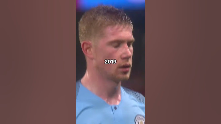 The Evolution Of Kevin de Bruyne