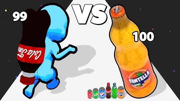SODA RUSH /vs SODA MERGE 3D ✦ Level Up Bottle (Pepsi Cola, ASMR Gameplay)