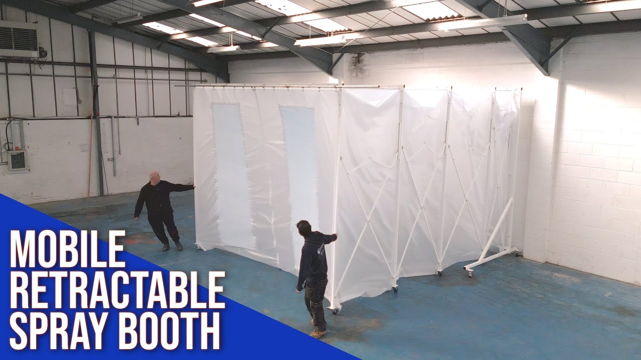 Retractable Spray Booth Installation - Collapsing Spray Booth Tent