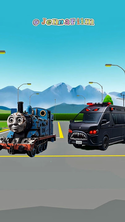 Thomas vs zombie cars #thomasandfriends #train #car #tayo