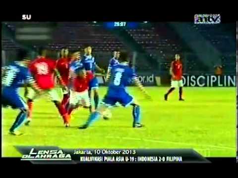 Indonesia vs Filipina 2-0 All Goals and Highlight 10/10/2013