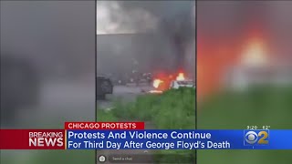 Fires Erupt During Protests In Aurora