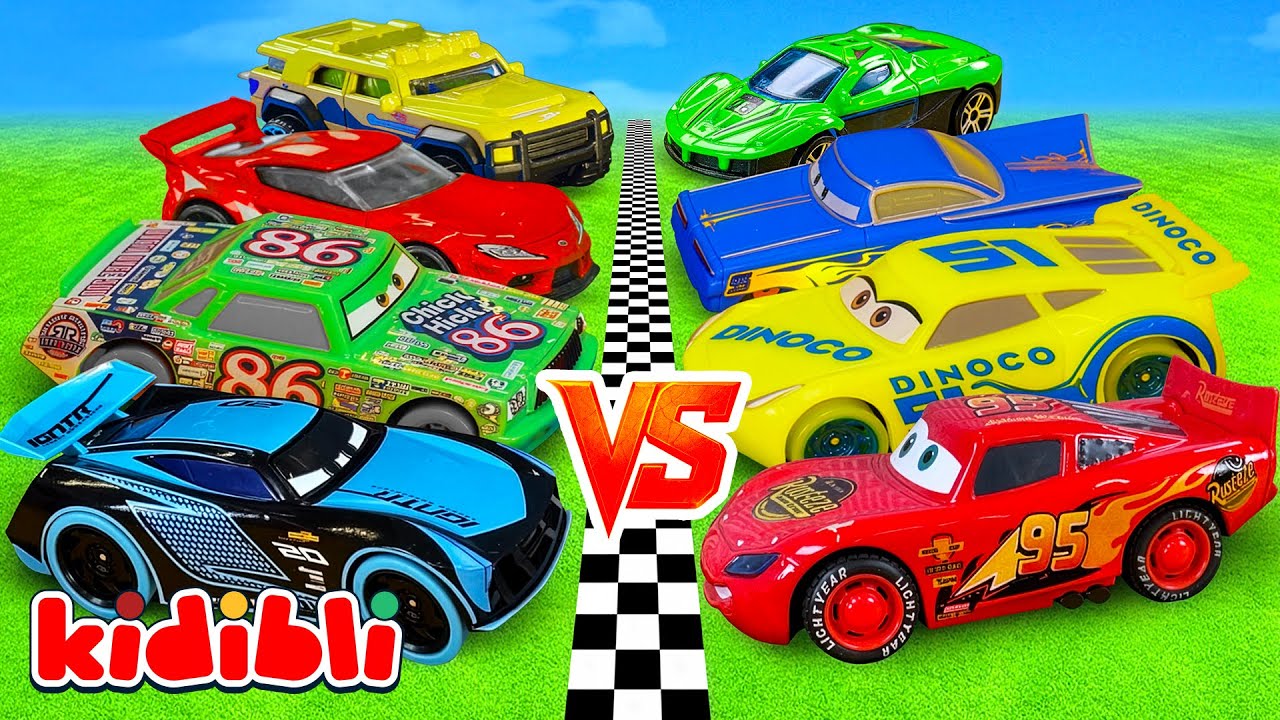 Hot Wheels & Disney Cars Ultimate Racing Championship 🚗 Who will win? Toys Race For Kids | Kidibli