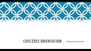 COSC2325 Orientation 2025 Wealth