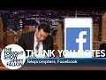 Thank You Notes: Teleprompters, Facebook