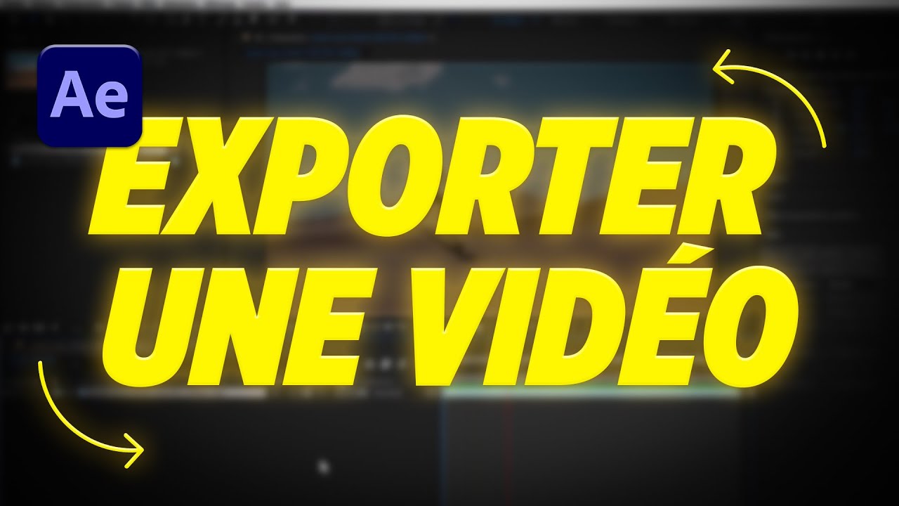 Comment Exporter une Video sur After Effect en MP4 - YouTube