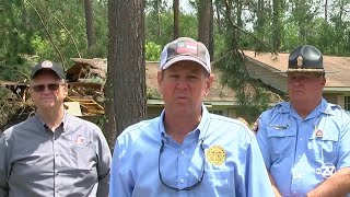 Governor Brian Kemp tours tornado damage in Cook, Mitchell counties