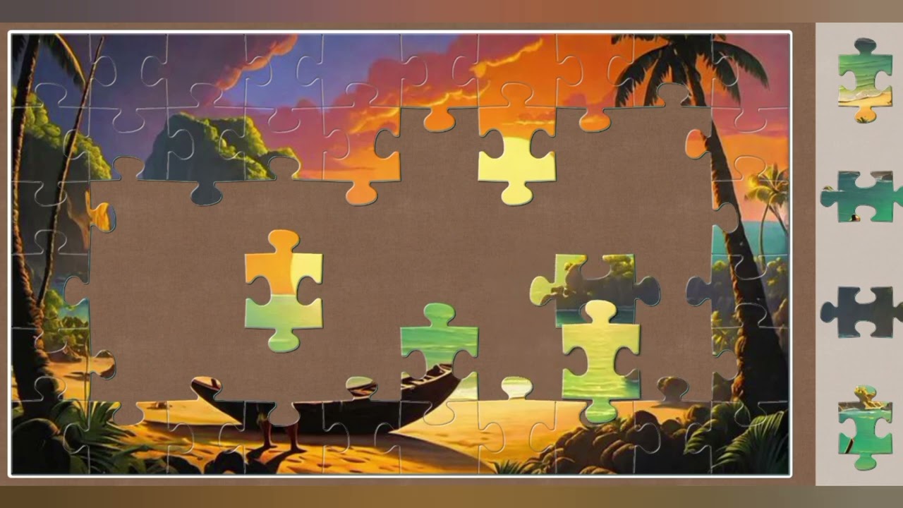 Golden Hours by the Sea// jigsaw puzzle🧩//@jigsawpuzzle45