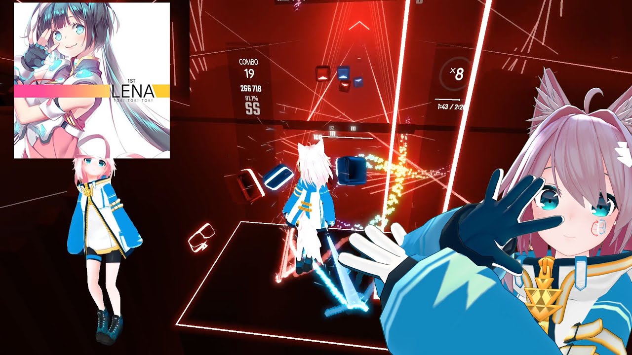 Beat Saber Lena Tok Tok Tok Djmax Full Body Tracking Youtube