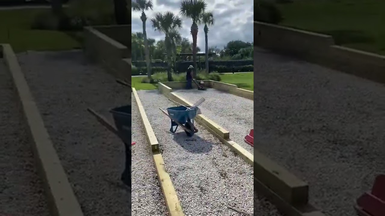 Bocce Ball Court Installation Vero Beach Florida 2021 YouTube