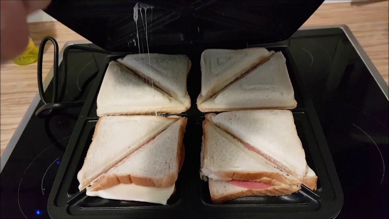 Cloer 6269 Sandwichmaker XXL 1800 W für 4 Sandwiches American Toast XXL