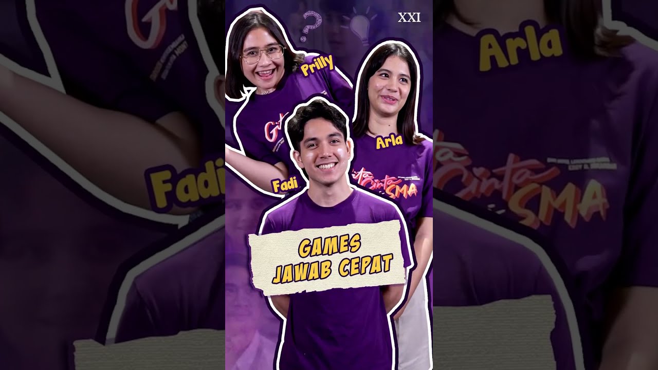 Prilly, Arla, dan Yesaya Main Jawab Cepat Pertanyaan SMA | XXI Exclusive Gita Cinta dari SMA