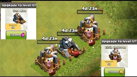 Clash of Clans : Upgrade Gold Mine to lvl 12 and Elixir Collector to lvl 12
