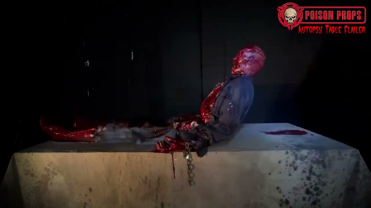 Autopsy Table Flailer Halloween Animatronic by Poison Props