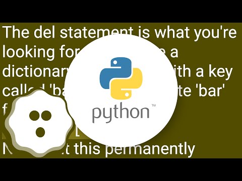 Delete an element from a dictionary