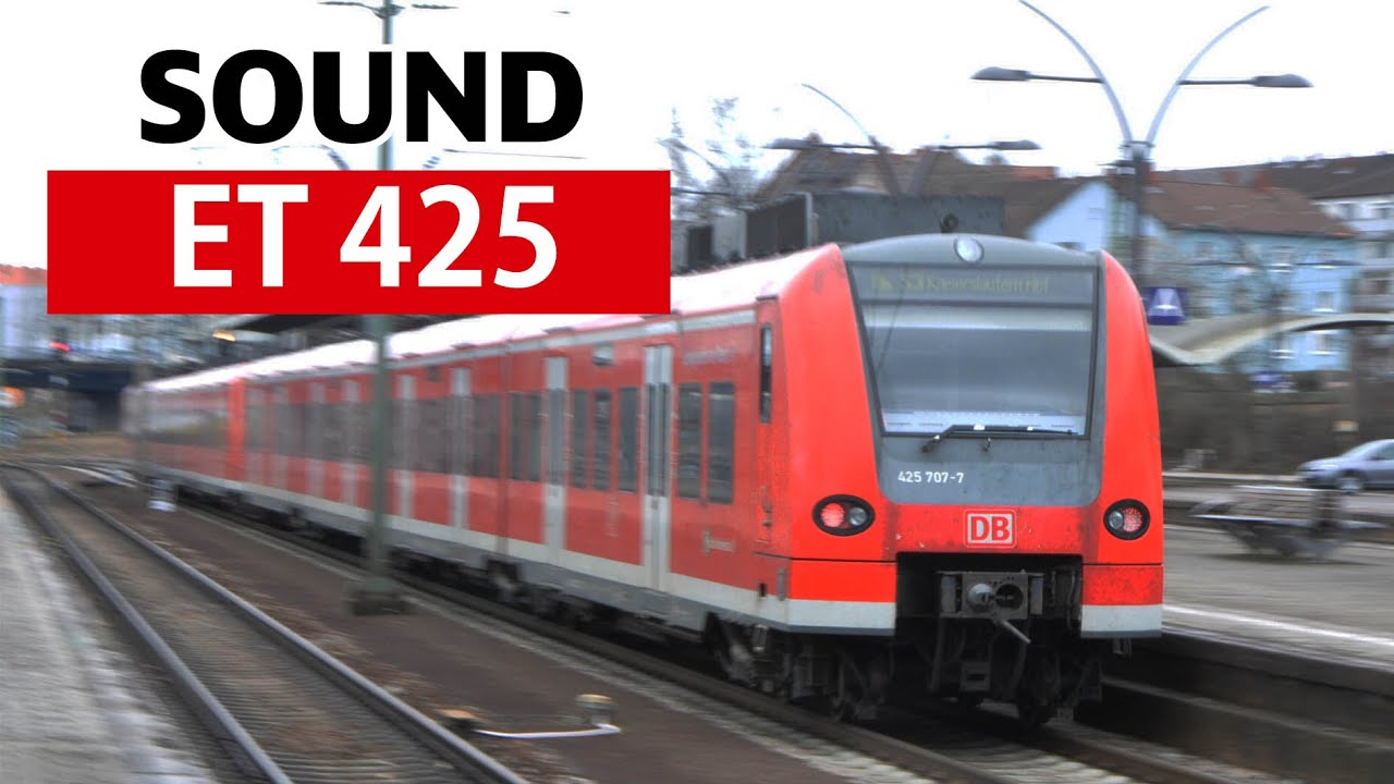 [Sound]DB Baureihe 425 【走行音：Siemens】 S-Bahn Rhein-Neckar S3