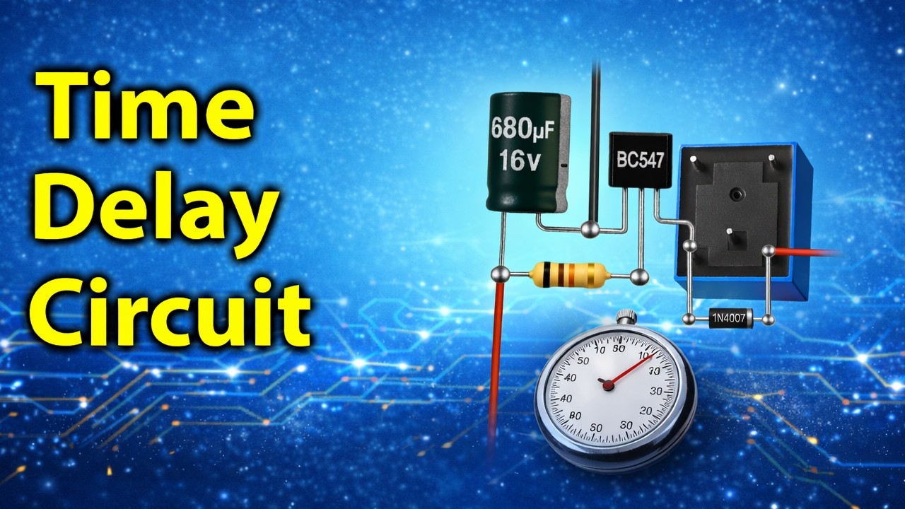 How to Make a Time Delay Circuit Simple Timer Circuit Using BC547 ...