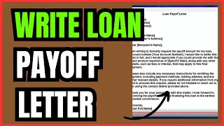 How to Write a Loan Payoff Letter | Easy Step-by-Step Guide