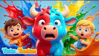 Boi Mumu Muda de Cor Dançando 🌈🐮 | Música Infantil Divertida | Aprendendo as Cores com o Boi Mumu