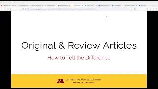 Original  & Review Articles