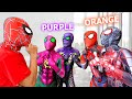 PRO 6 SPIDER-MAN &amp; SPIDER-GIRL || PURPLE or ORANGE Suit ??? ( Comedy Battle Mini Games )