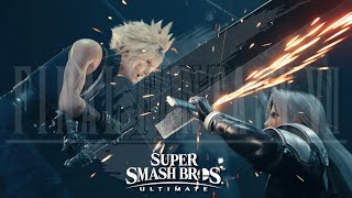 Super Smash Bros Ultimate X  Final Fantasy VII - Sepiroth Vs Cloud Fight Scene