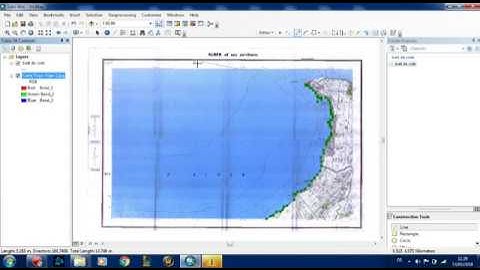 ArcMap coastline digitalisation