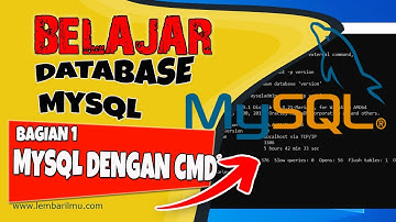 TUTORIAL BELAJAR MEMBUAT DATABASE DI MYSQL || Bag 1. MySql dengan Command Prompt